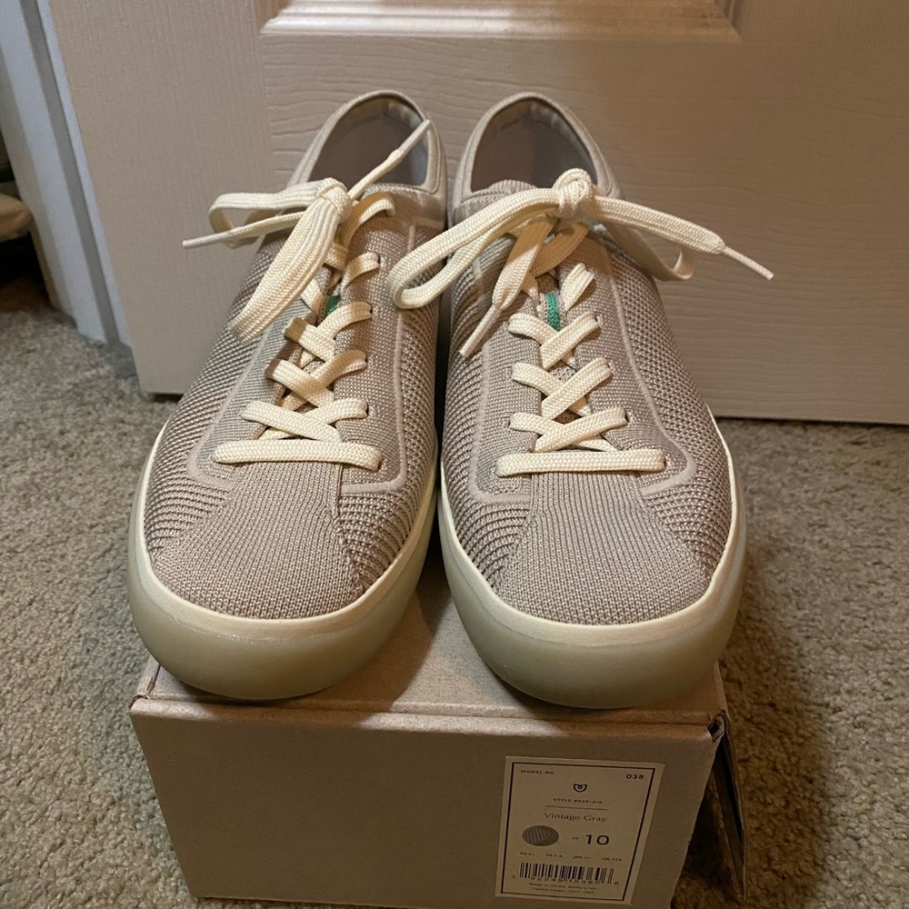 Rothy’s vintage gray lace ups